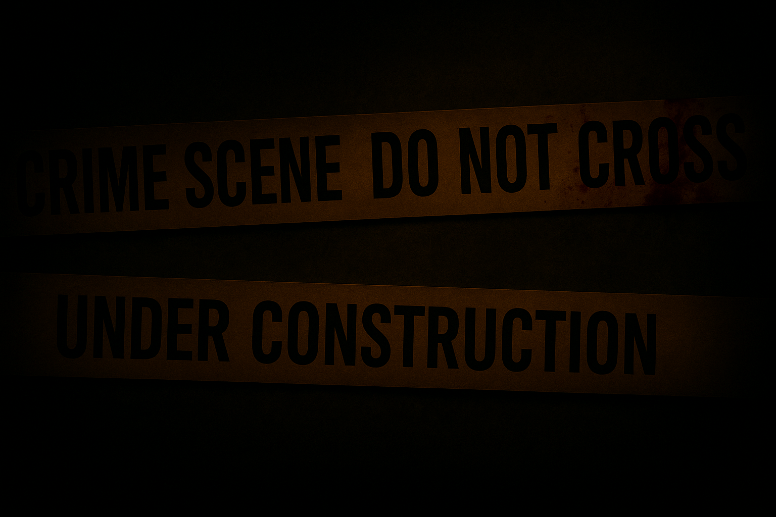 Under Construction Crime Tape